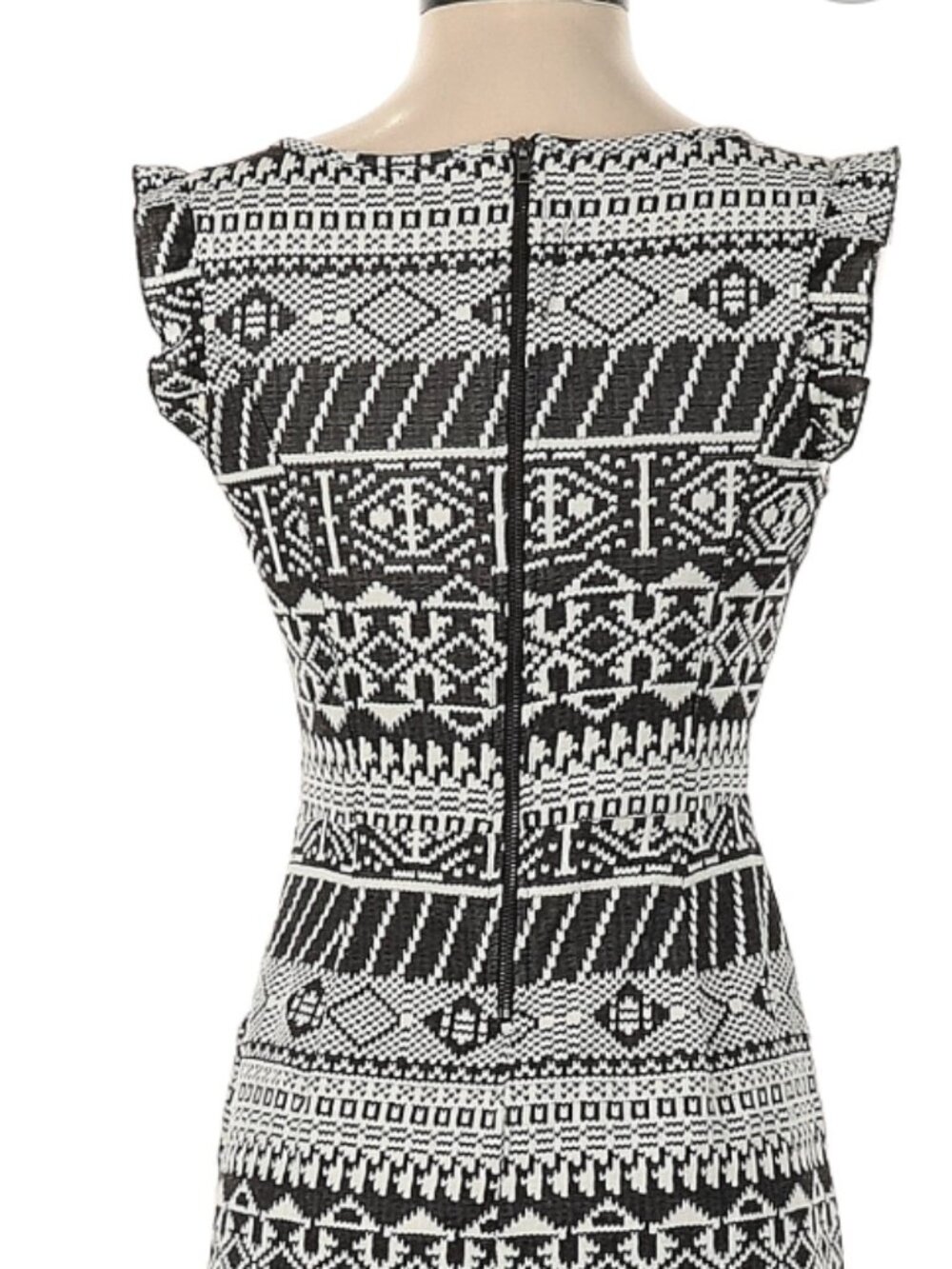 Xhilaration Black and White Aztec Mini Dress size M - Picture 3 of 5
